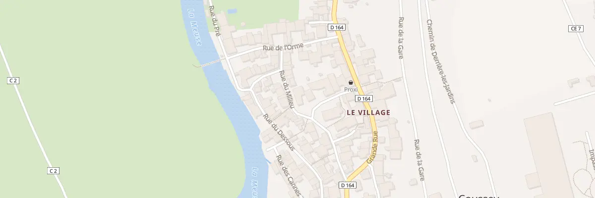 Plan du 9 Rue du Milieu à Coussey