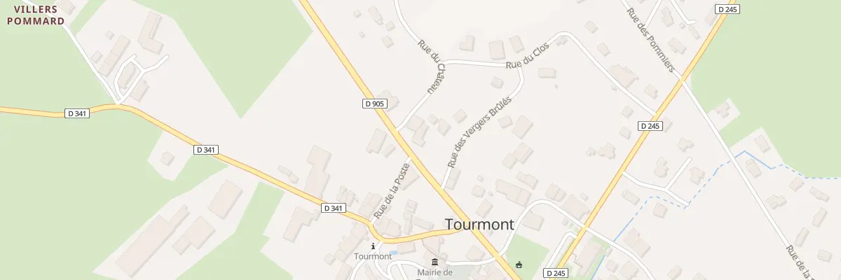 Plan du 15 Rte Nationale à Tourmont