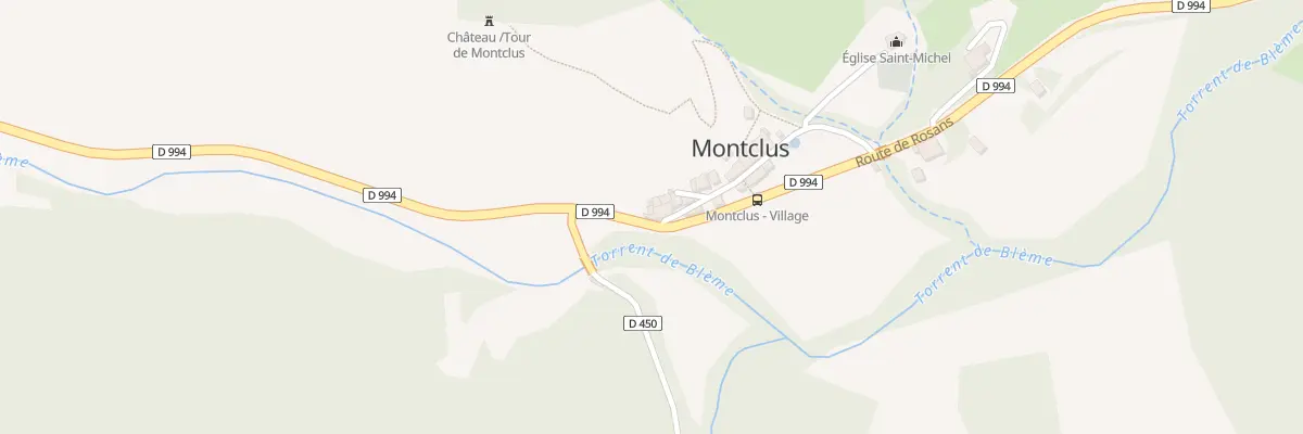 Plan du 5007 Le Village à Montclus
