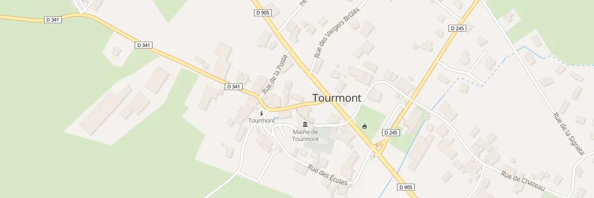 Plan du 33 Rue de Villerserine à Tourmont