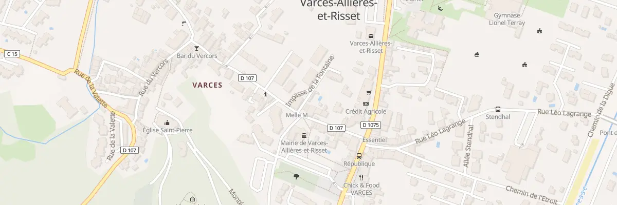 Plan du 15 Rue Jean Jaurès à Varces-Allières-et-Risset