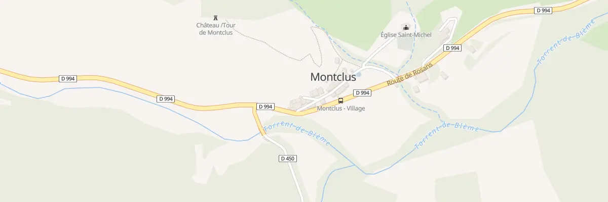 Plan du 5015 Le Village à Montclus