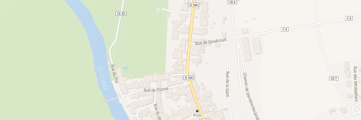 Plan du 20 Gr Grande Rue à Coussey