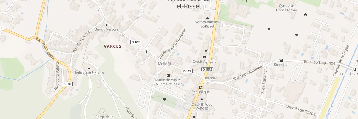 Plan du 11 Rue Jean Jaurès à Varces-Allières-et-Risset