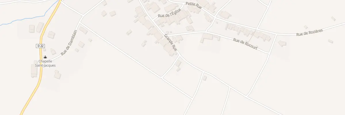 Plan du 22 Rue Grande Rue à Blevaincourt