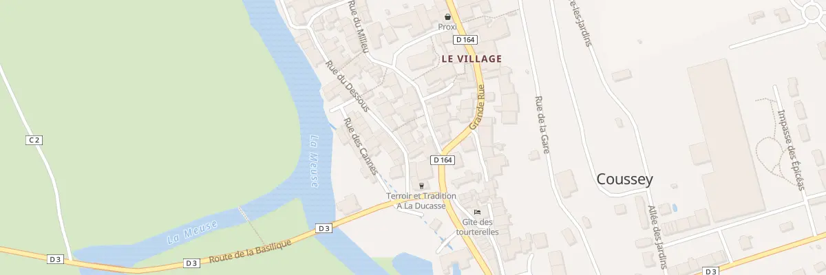 Plan du 2 Rue du Dessous à Coussey