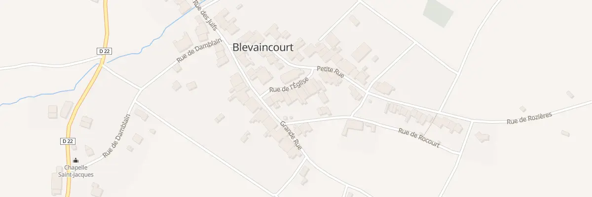 Plan du 8 Rue de l’Eglise à Blevaincourt