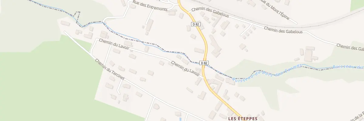 Plan du 62 Che du Lavoir à Saint-Jean-d’Avelanne