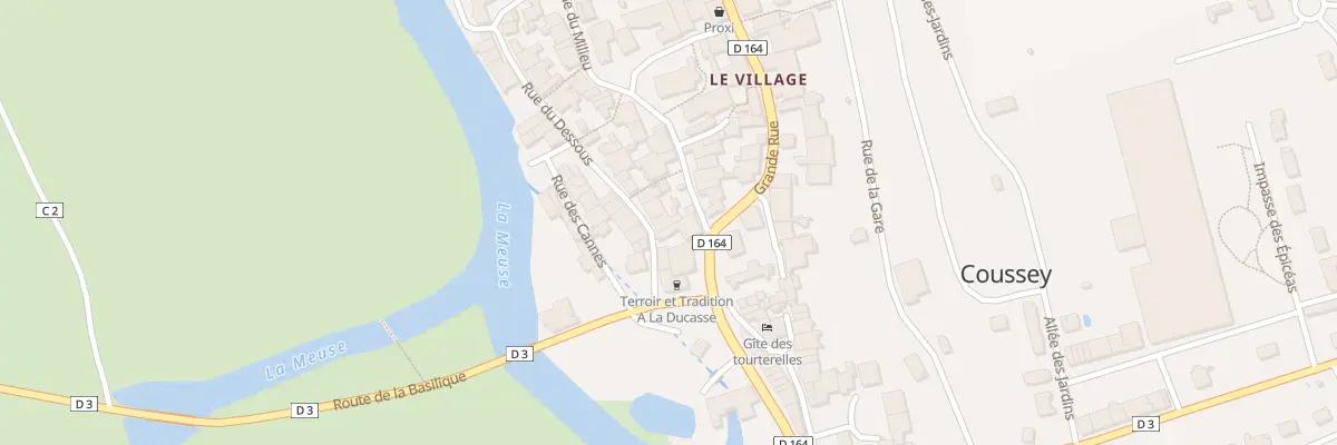 Plan du 2B Rue du Dessous à Coussey