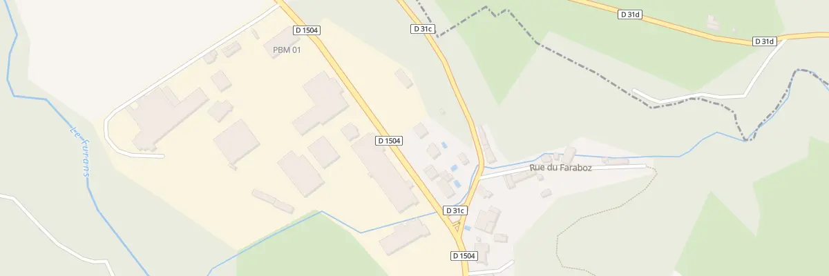 Plan du 400 Rte de Bourg à Chazey-Bons
