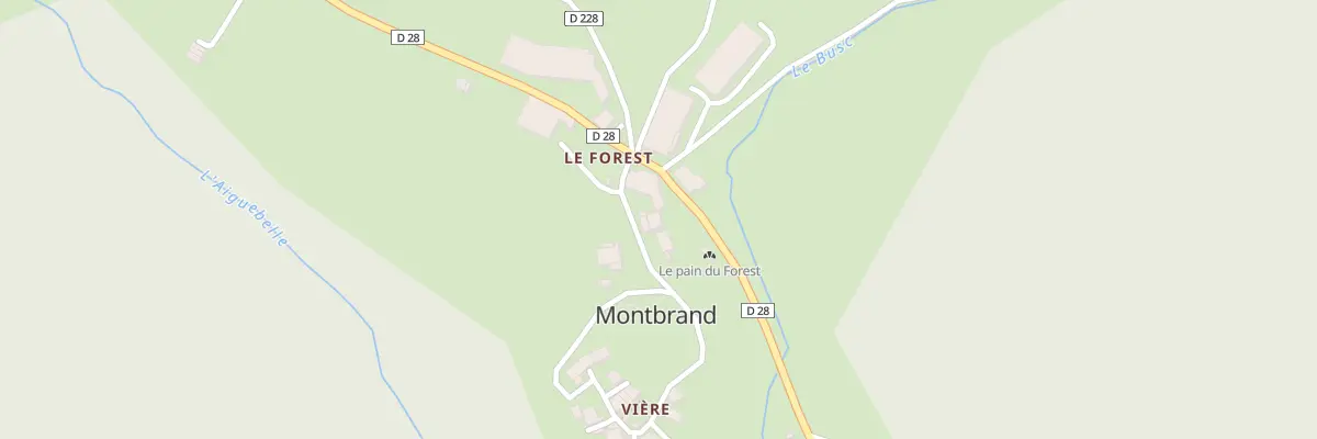 Plan du 69 Che des Résistants à Montbrand