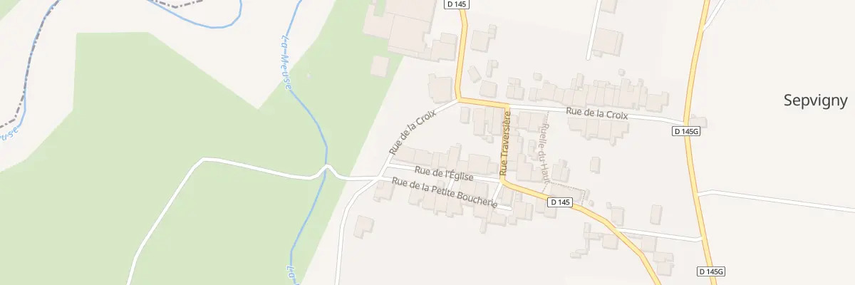 Plan du 1 Rue de l’Eglise à Sepvigny