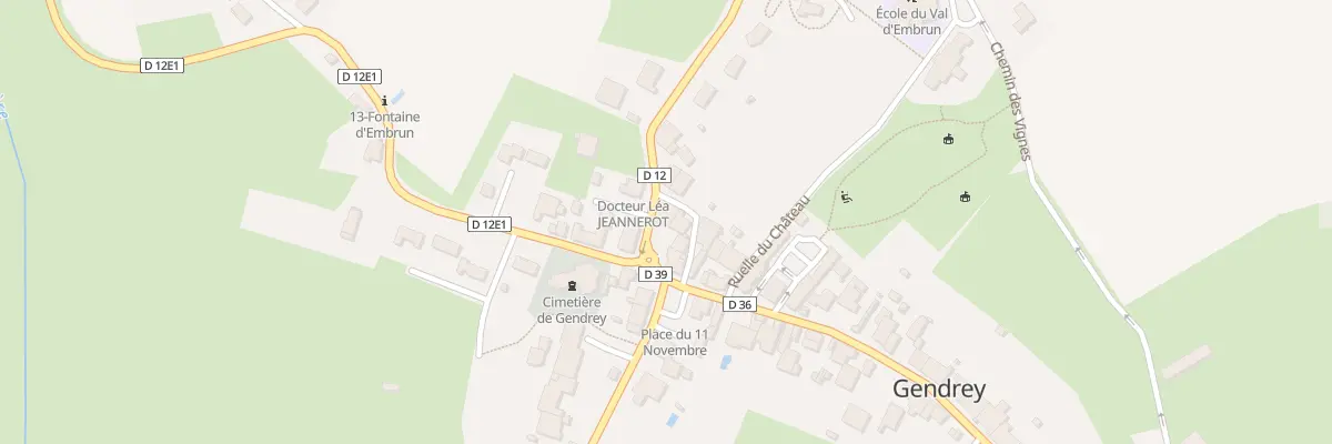 Plan du 4 Rue du Closardot à Gendrey