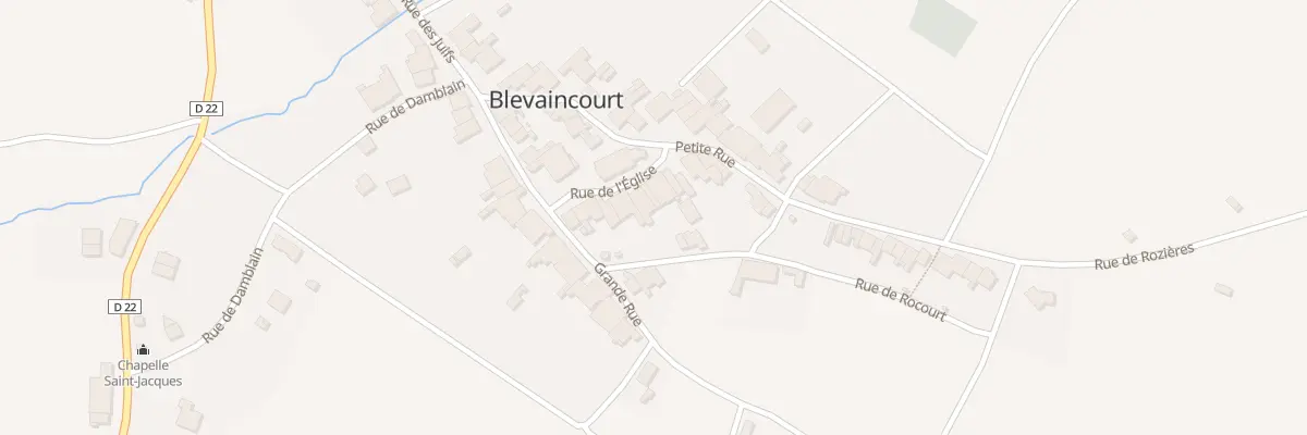 Plan du 10 Rue de l’Eglise à Blevaincourt