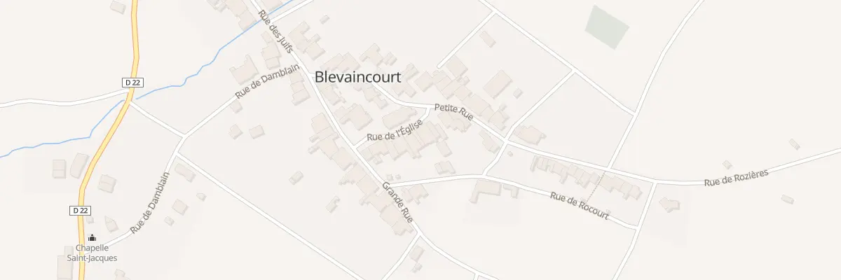 Plan du 12 Rue de l’Eglise à Blevaincourt