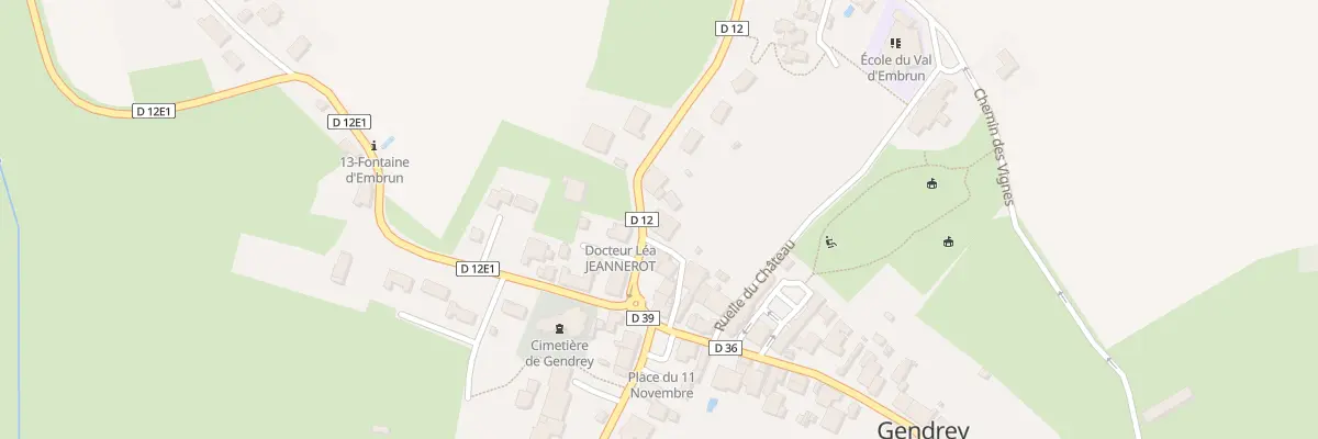Plan du 6 Rue du Closardot à Gendrey