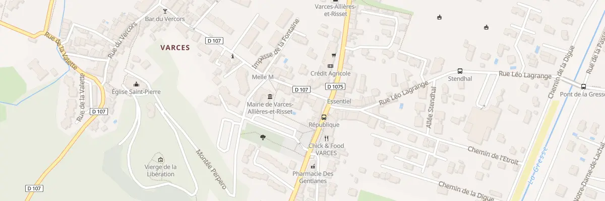 Plan du 4 Rue Jean Jaurès à Varces-Allières-et-Risset