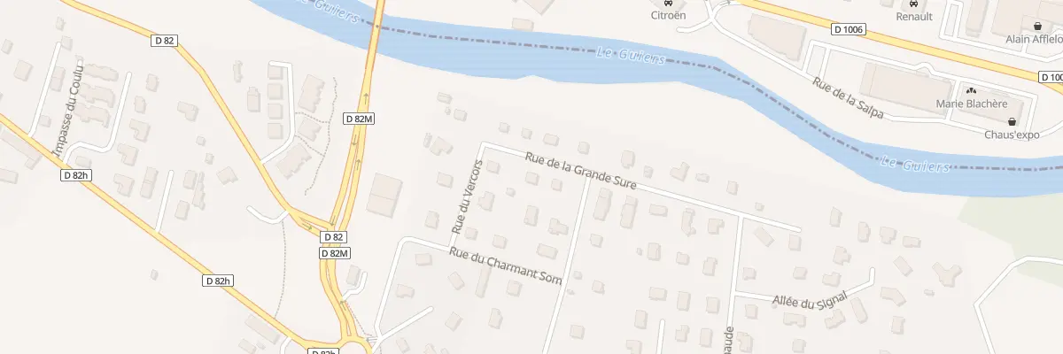 Plan du 52 Rue de la Grande Sure au Pont-de-Beauvoisin