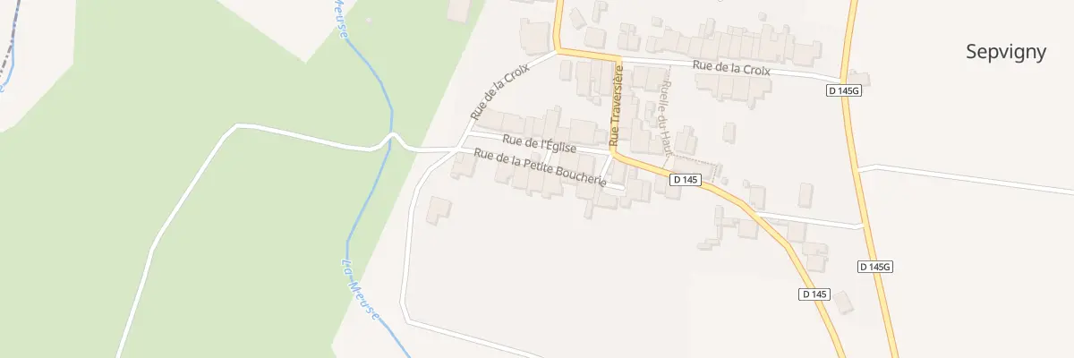 Plan du 12 Rue de la Pte Boucherie à Sepvigny