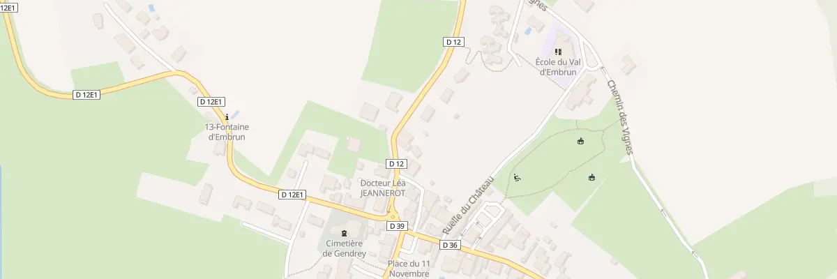 Plan du 10 Rue du Closardot à Gendrey