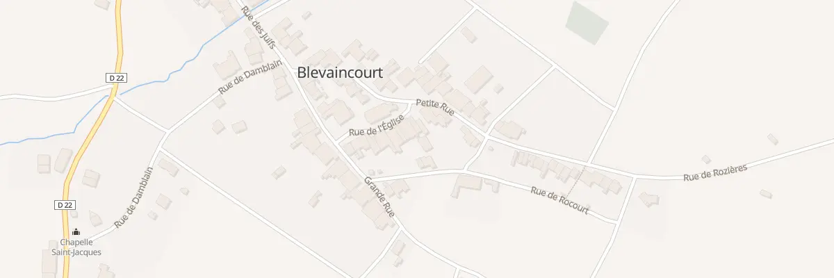 Plan du 14 Rue de l’Eglise à Blevaincourt