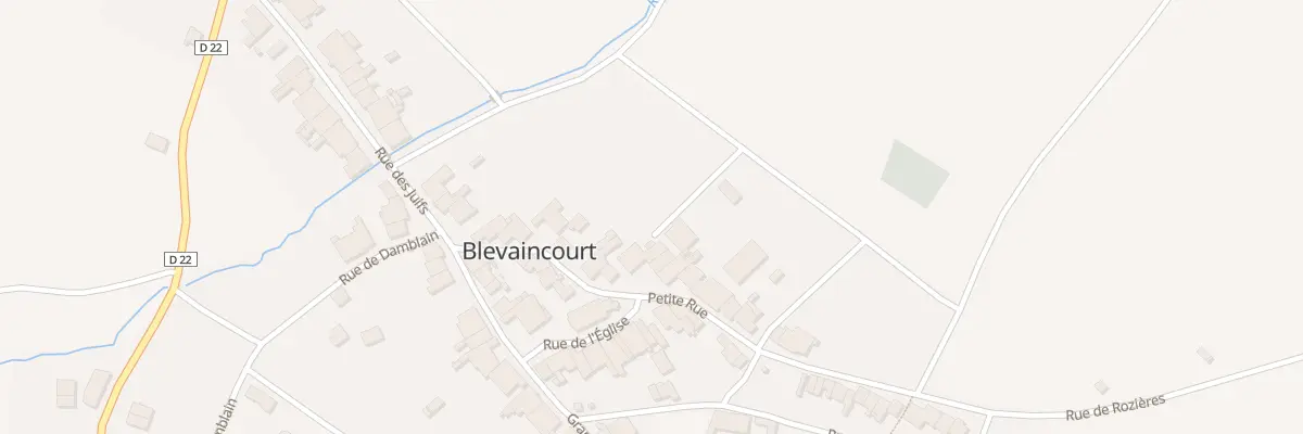 Plan du 7 Ptr Petite Rue à Blevaincourt
