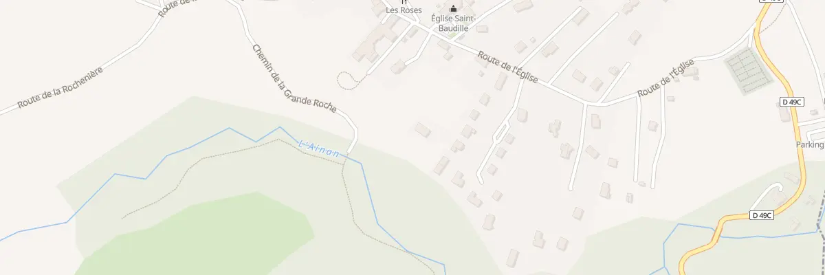 Plan du 242 Rte de l’Eglise à Saint-Bueil