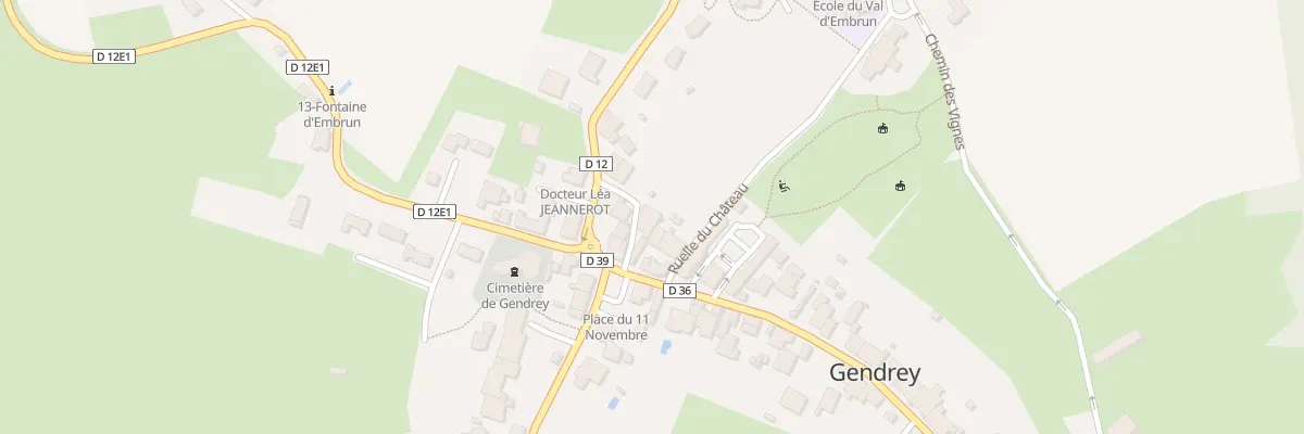 Plan du 2 Rle du Facteur à Gendrey