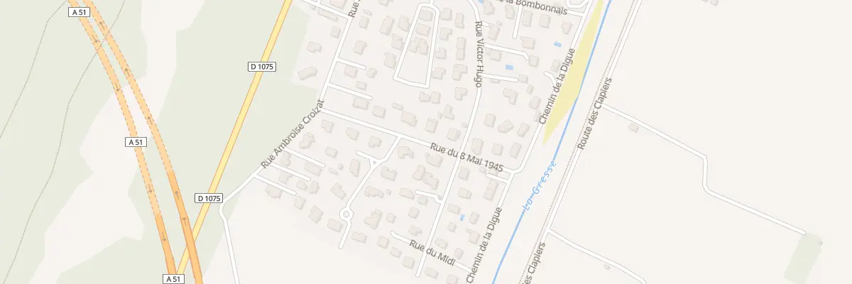 Plan du 8 Rue du Huit Mai 1945 à Varces-Allières-et-Risset