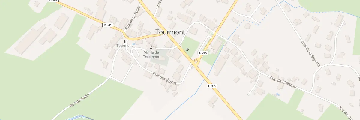 Plan du 1 Rue des Ecoles à Tourmont