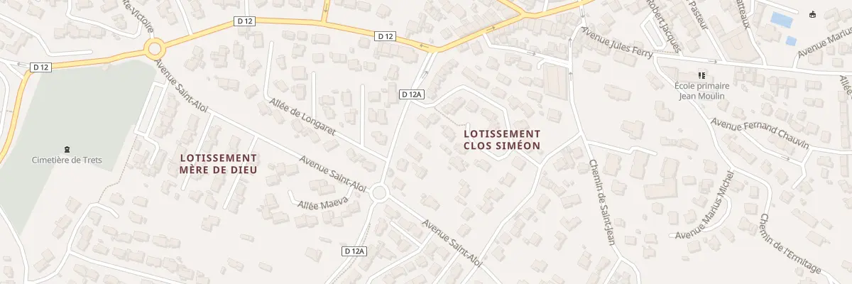 Plan du 93 Av de Graffine à Trets