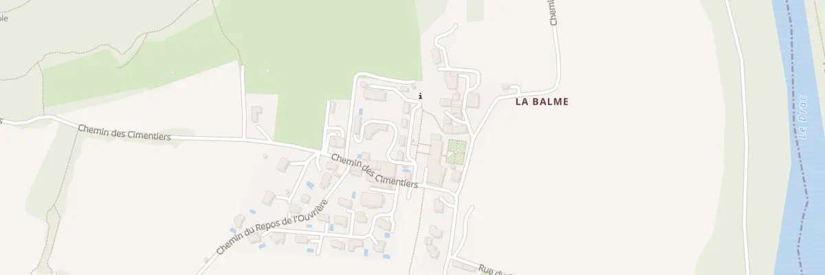 Plan du 5 All du Chateau de la Balme à Claix