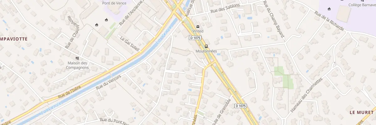 Plan du 8 Rue des Moutonnees à Saint-Égrève