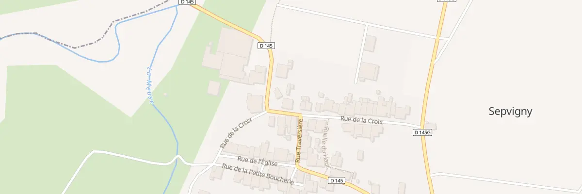 Plan du 1 Rue de la Croix à Sepvigny