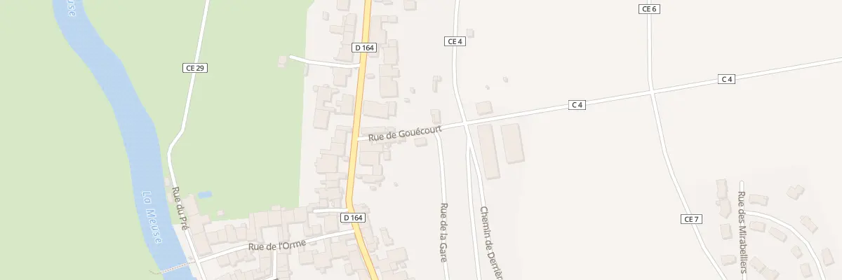 Plan du 3 Rue de Gouécourt à Coussey