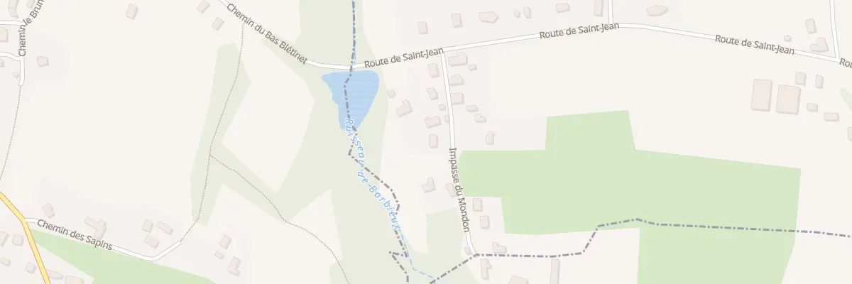 Plan du 102 Imp du Mondon à Saint-Albin-de-Vaulserre
