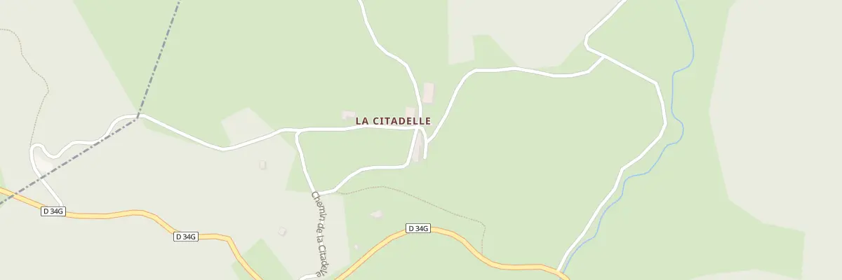 Plan du 380 Che de la Citadelle à Cornillon-en-Trièves