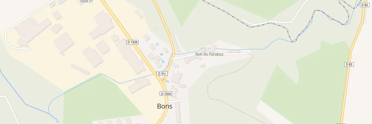 Plan du 5301 La Cantine à Chazey-Bons