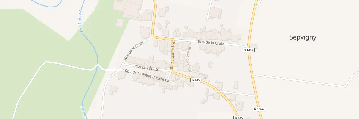 Plan du 1 Rue Traversiere à Sepvigny