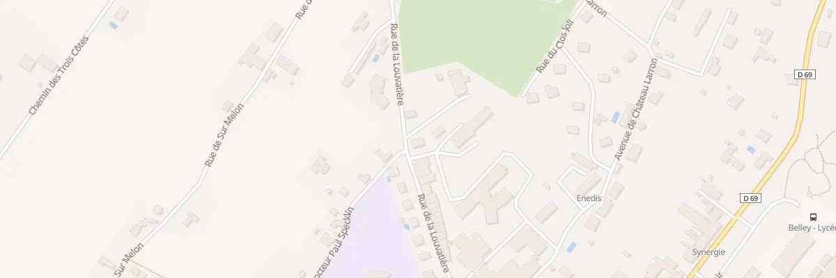 Plan du 82 Rue de la Louvatiere à Belley