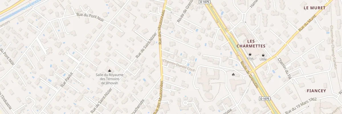 Plan du 25 Rue des Moutonnees à Saint-Égrève