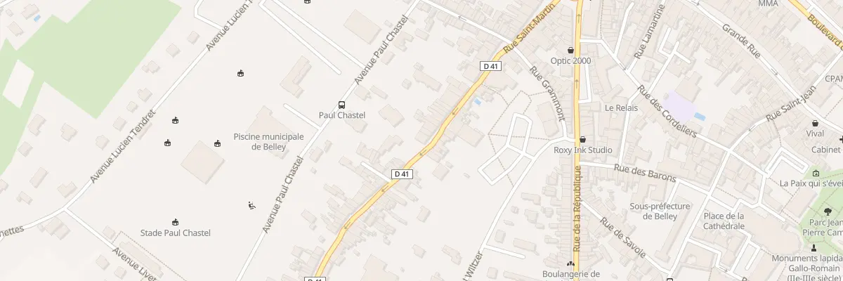 Plan du 46 Rue Saint Martin à Belley