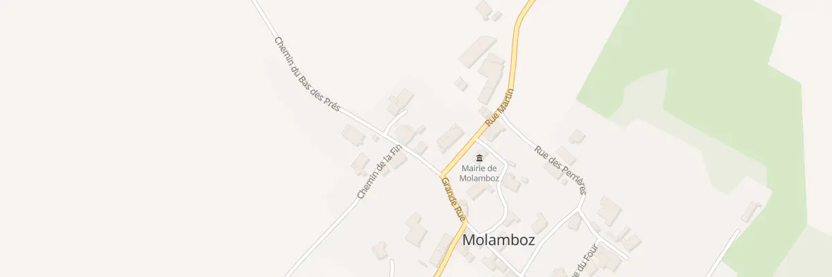 Plan du 1 Grande Rue à Molamboz