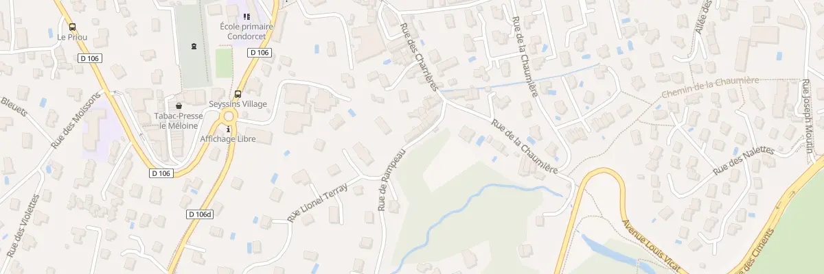 Plan du 6 Rue de Rampeau à Seyssins