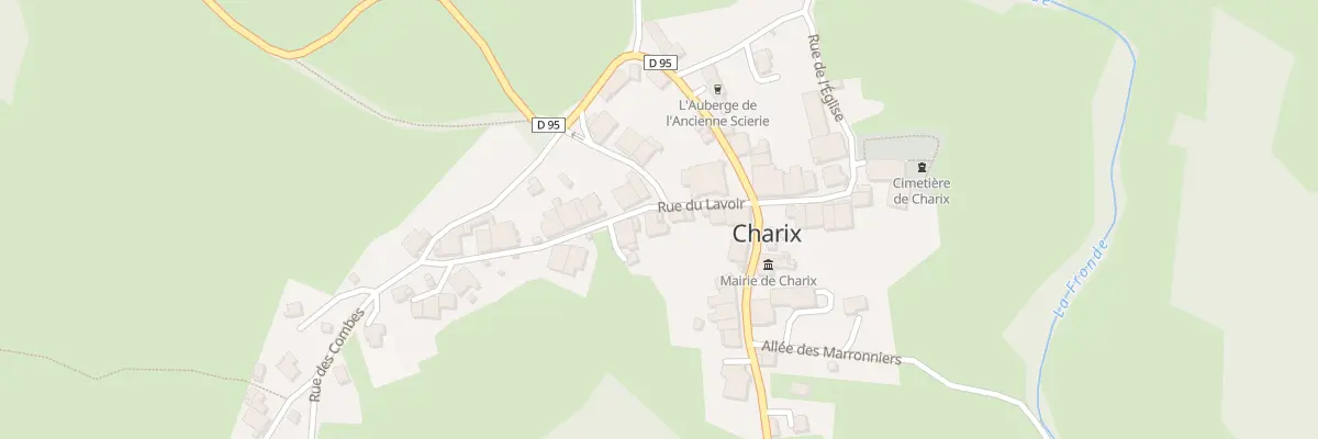 Plan du 7 Rue du Lavoir à Charix