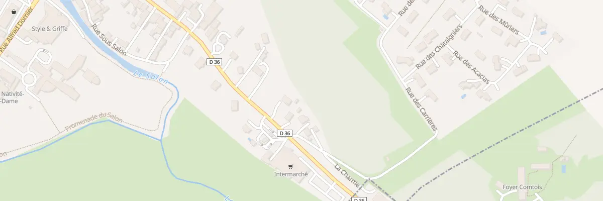 Plan du 33 Rue Pasteur à Dampierre-sur-Salon