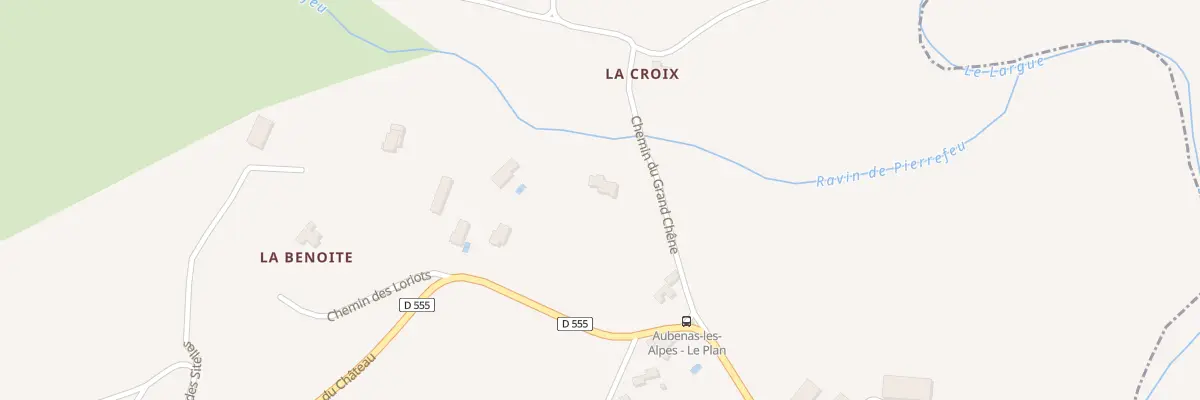 Plan du 7000 Le Paraire à Aubenas-les-Alpes