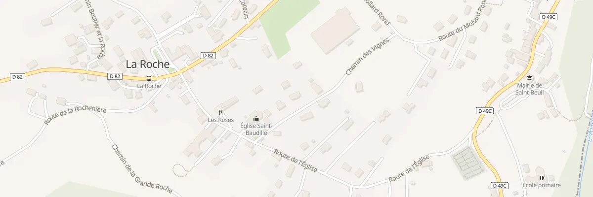 Plan du 105 Che des Vignes à Saint-Bueil