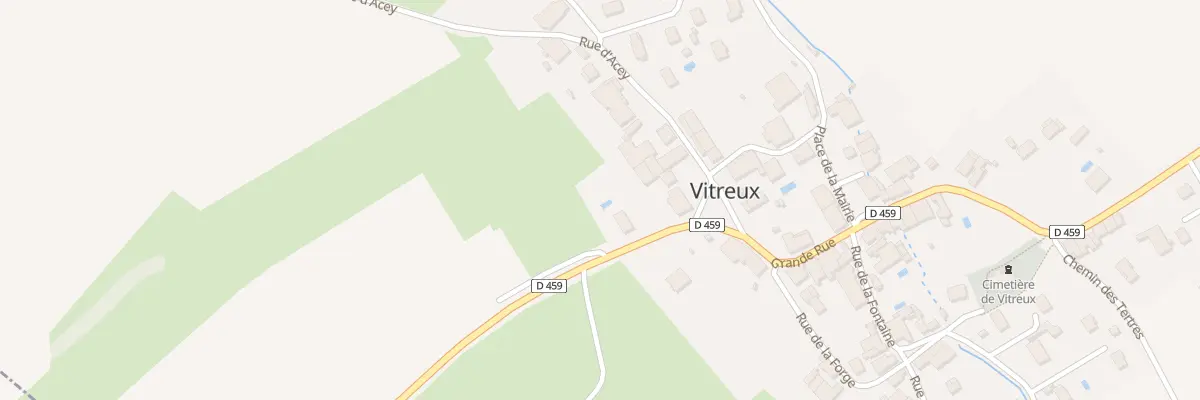 Plan du 1 Grande Rue à Vitreux
