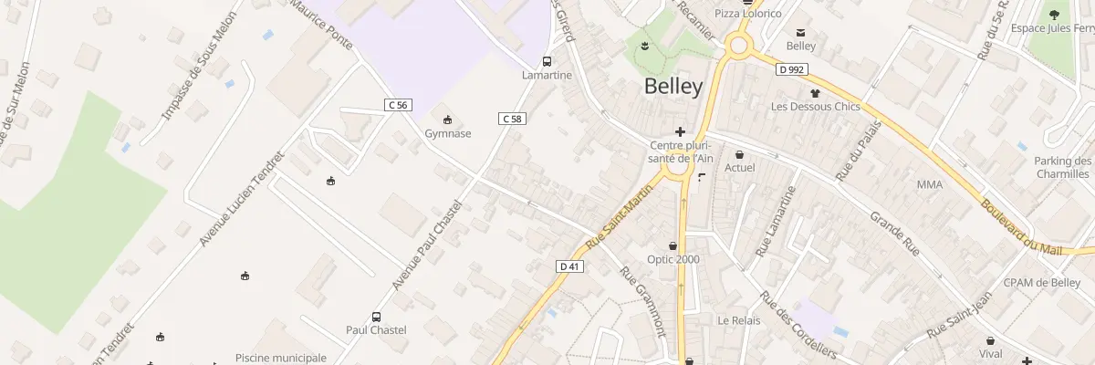Plan du 21B Rue Ozereau à Belley